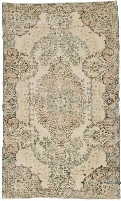 Vintage Turkish Hand-Knotted Rug - 6' 1" x 10' 1" (73" x 121")