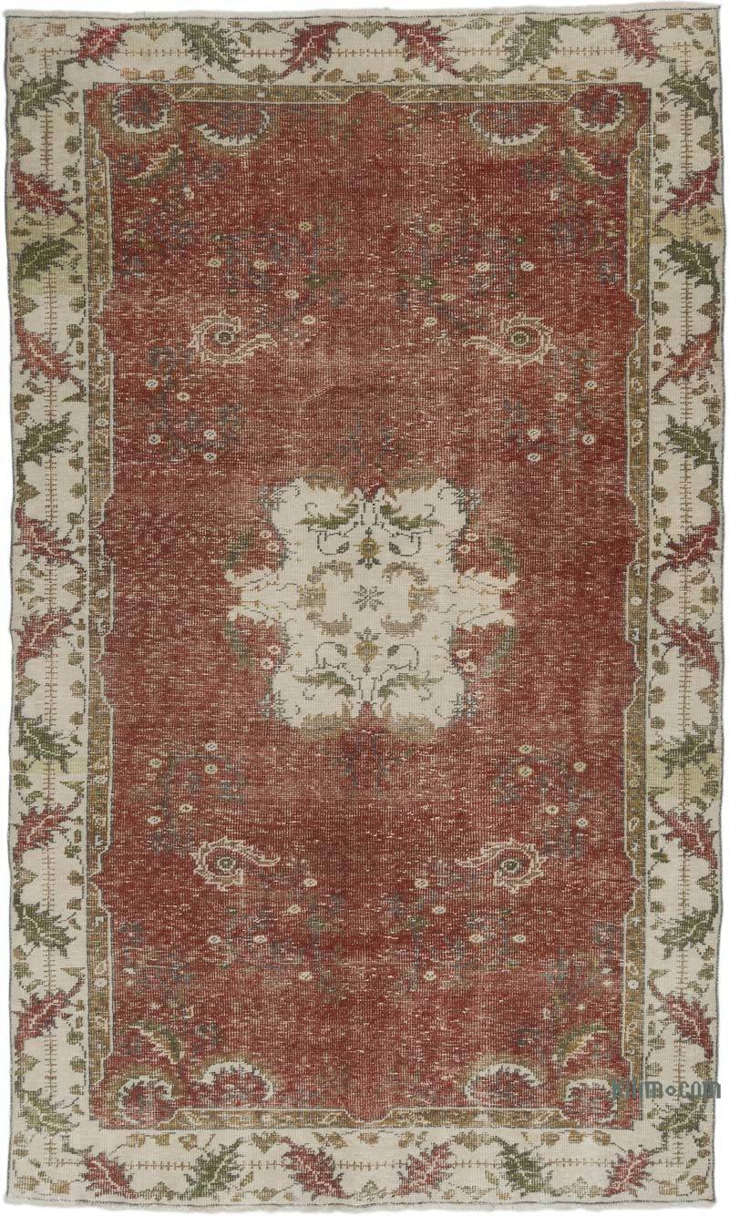Vintage Turkish Hand-Knotted Rug - 5' 8" x 9' 4" (68" x 112") - K0066610