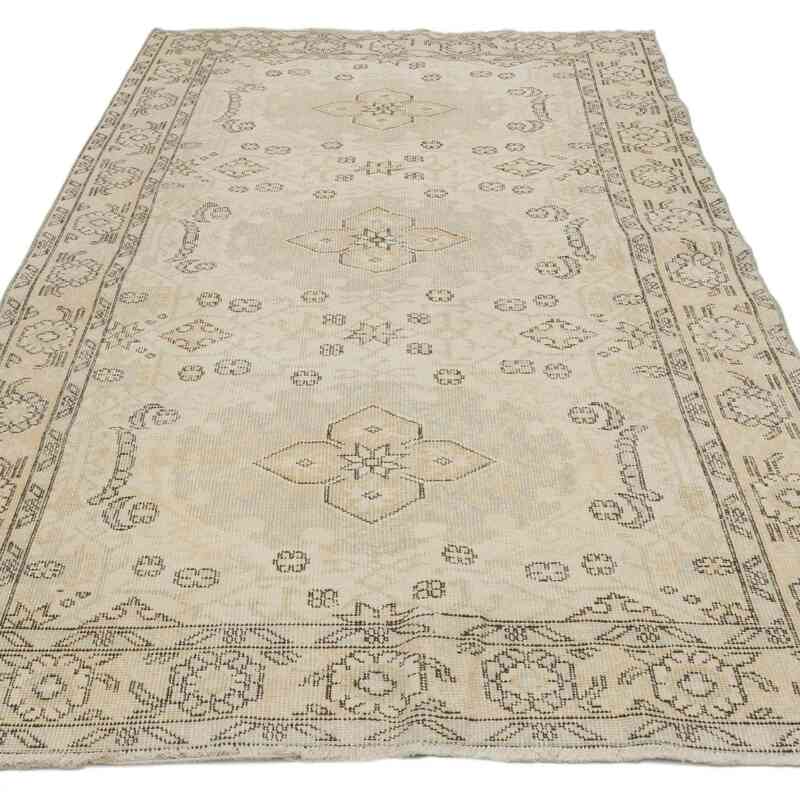 Vintage Turkish Hand-Knotted Rug - 4' 1" x 7' 9" (49" x 93") - K0066615