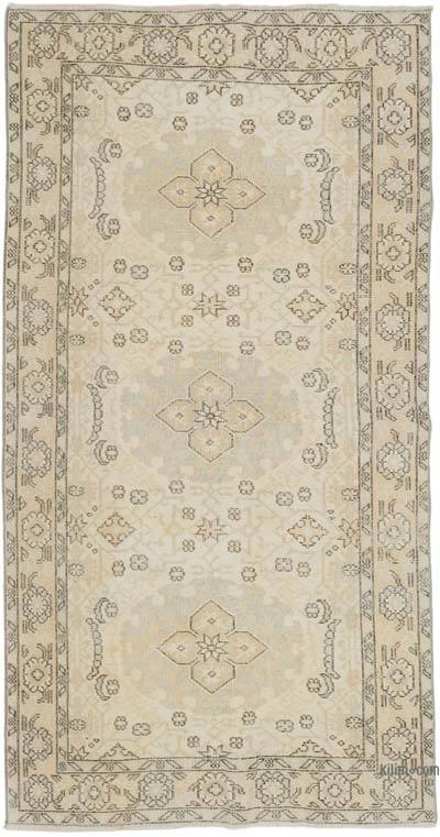 Vintage Turkish Hand-Knotted Rug - 4' 1" x 7' 9" (49" x 93")