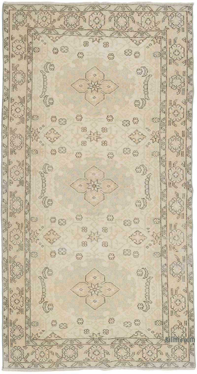 Vintage Turkish Hand-Knotted Rug - 4' 1" x 7' 9" (49" x 93") - K0066615