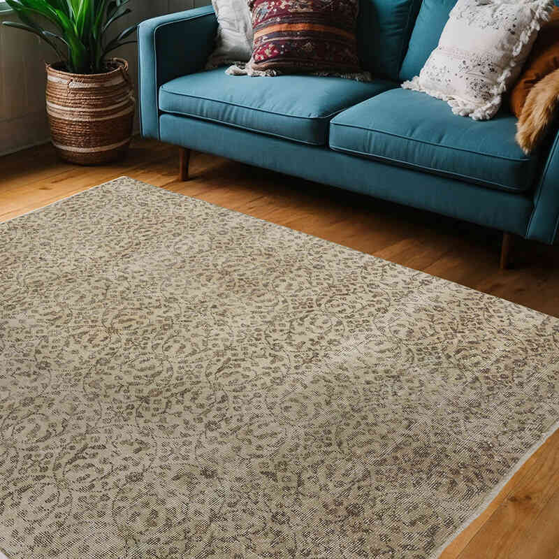 El Dokuma Vintage Halı - 157 cm x 210 cm - K0066619