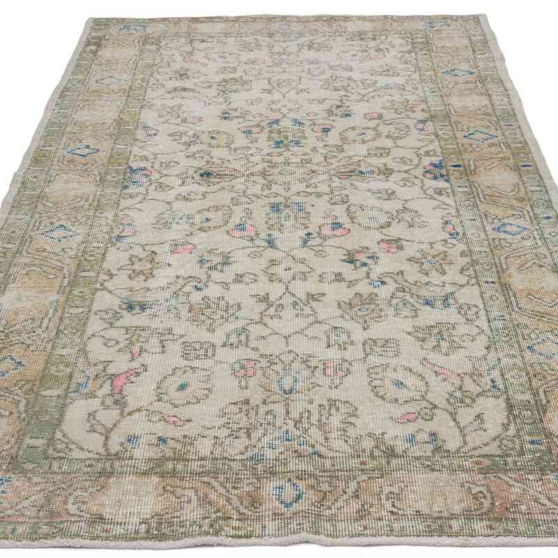 El Dokuma Vintage Halı - 115 cm x 210 cm - K0066633