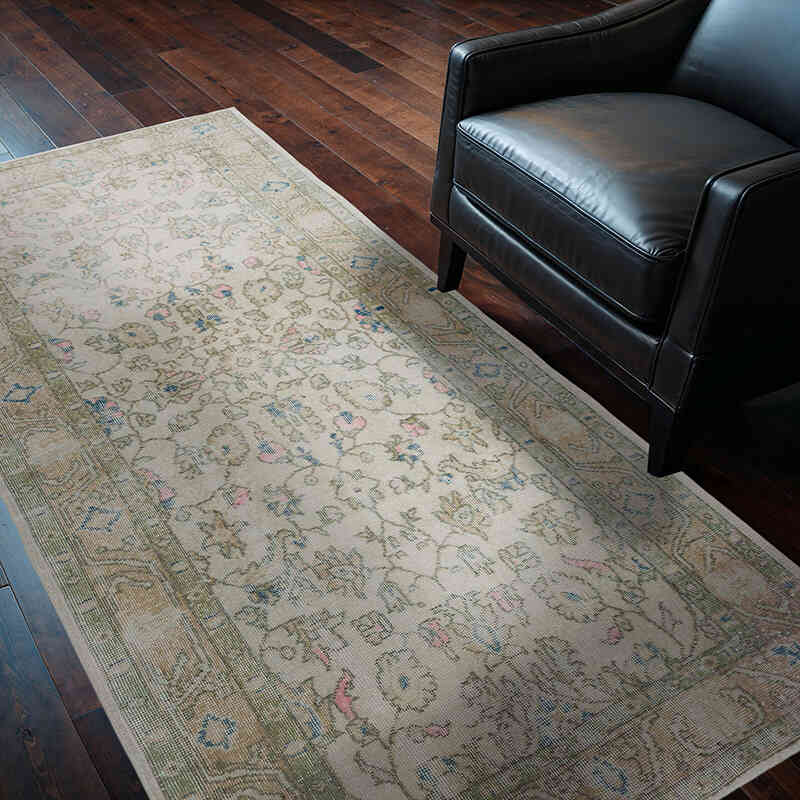 El Dokuma Vintage Halı - 115 cm x 210 cm - K0066633