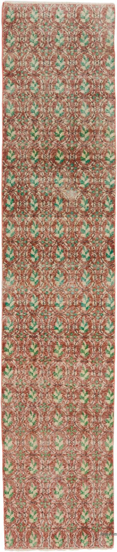 Vintage Turkish Hand-Knotted Runner - 2' 4" x 11' 1" (28" x 133")