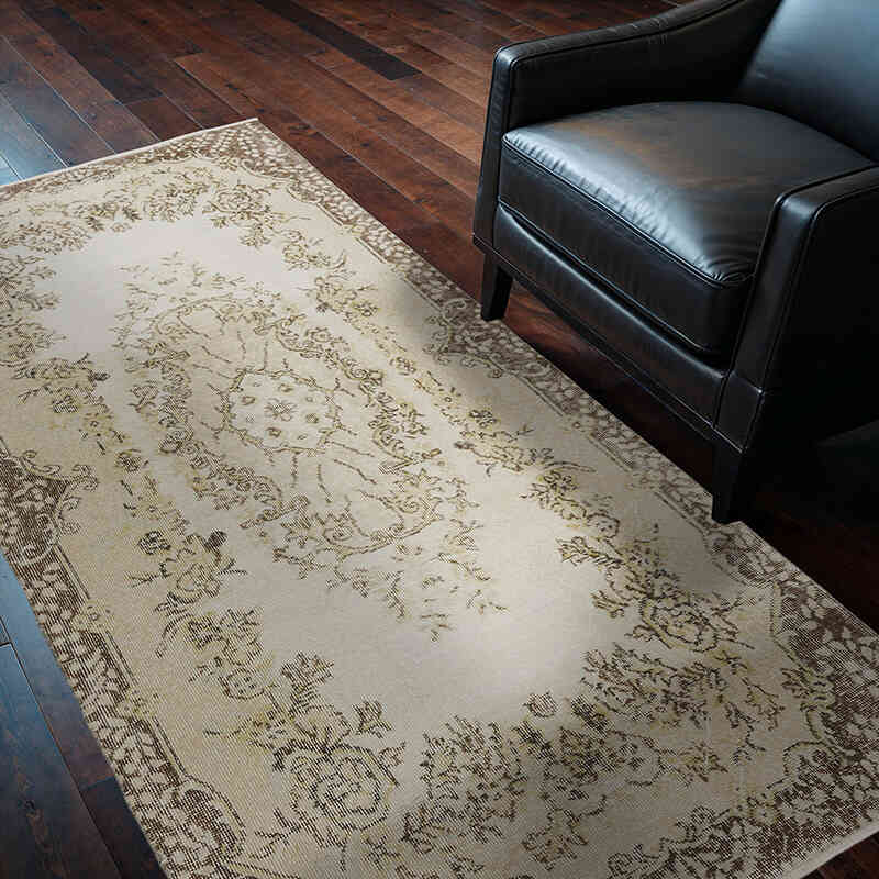 Vintage Turkish Hand-Knotted Rug - 3' 8" x 6' 9" (44" x 81") - K0066641