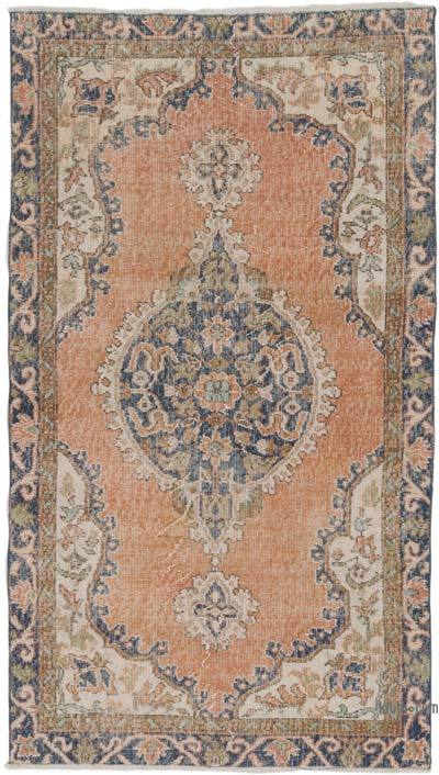 Alfombra Vintage Turca Anudada a Mano - 110 cm x 198 cm