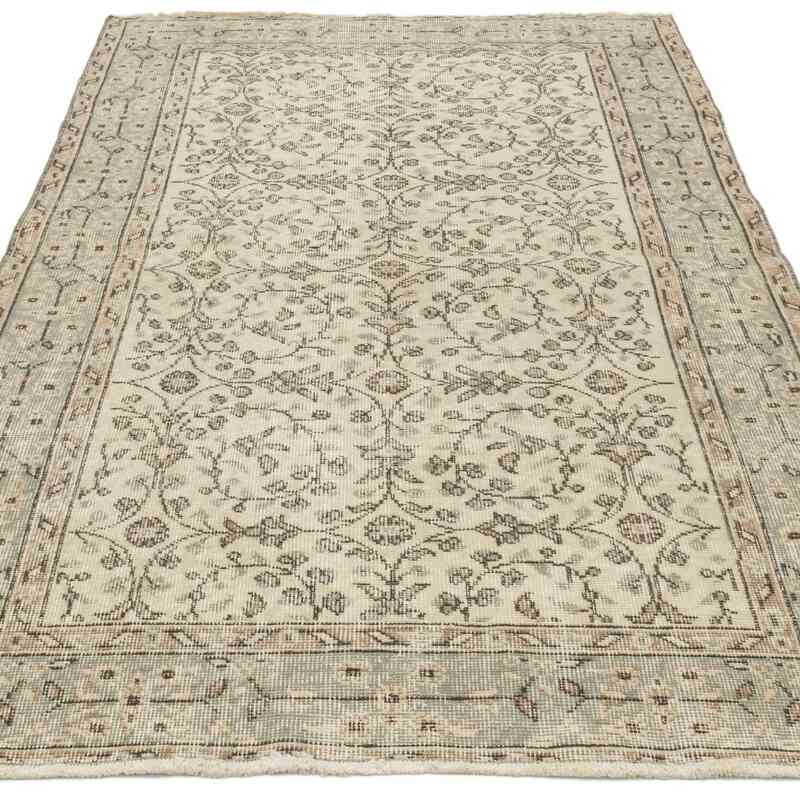 Alfombra Vintage Turca Anudada a Mano - 119 cm x 205 cm - K0066646