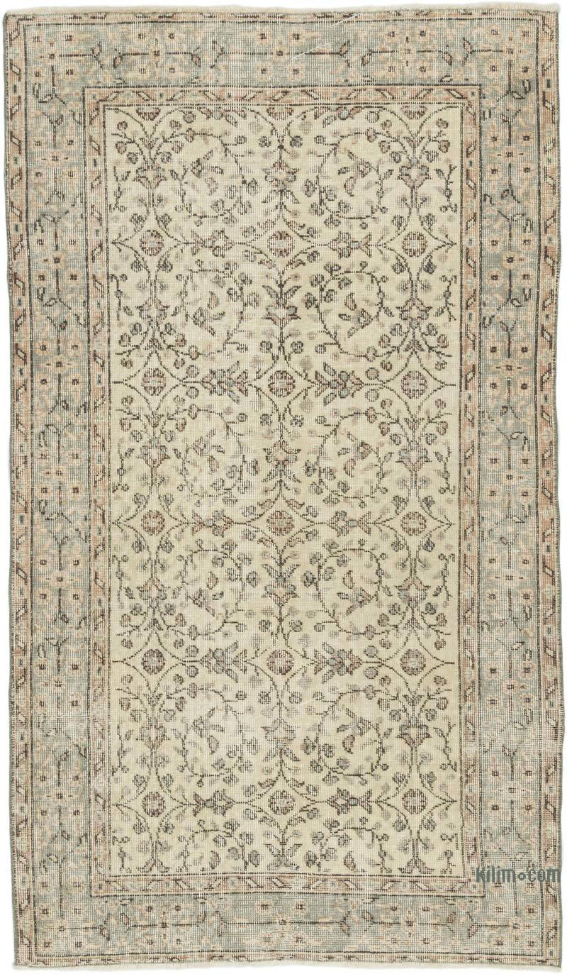 Alfombra Vintage Turca Anudada a Mano - 119 cm x 205 cm - K0066646