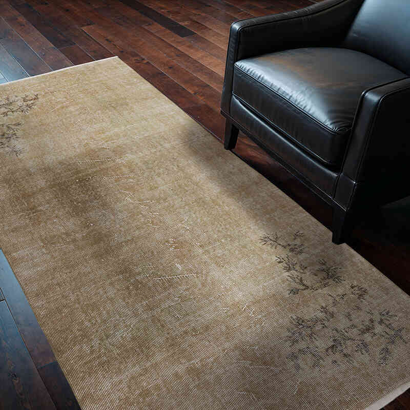 Alfombra Turca Vintage Sobre-teñida - 111 cm x 208 cm - K0066660