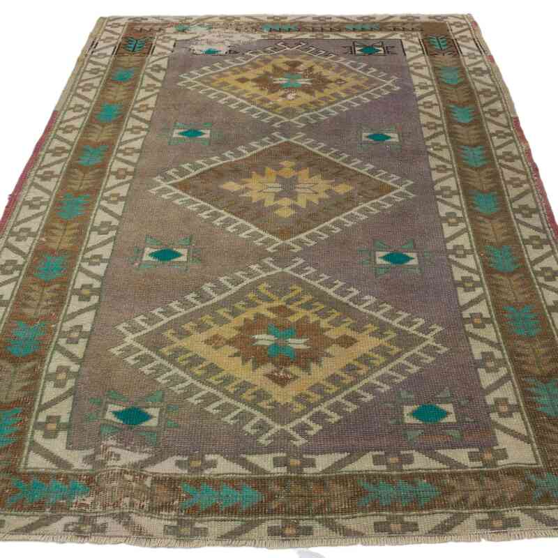 Vintage Turkish Hand-Knotted Rug - 3' 9" x 5' 7" (45" x 67") - K0066684