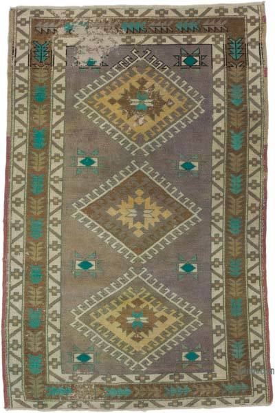 El Dokuma Vintage Halı - 114 cm x 171 cm