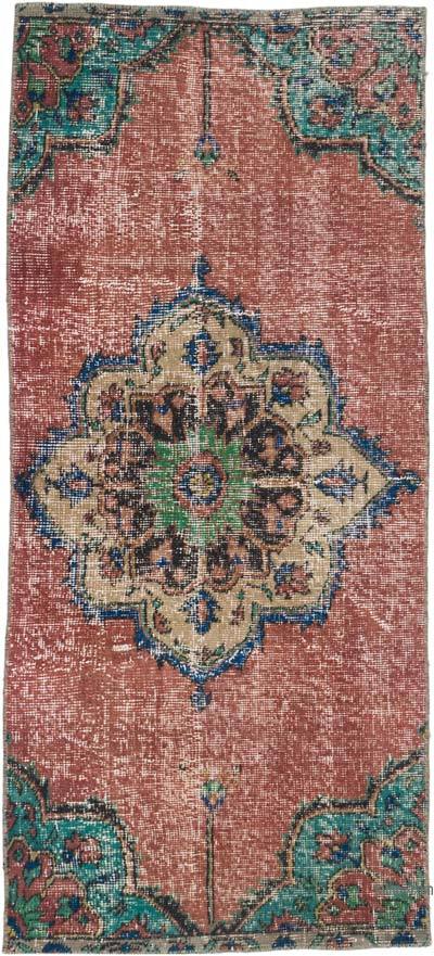 Vintage Turkish Hand-Knotted Rug - 2' 1" x 4' 8" (25" x 56")