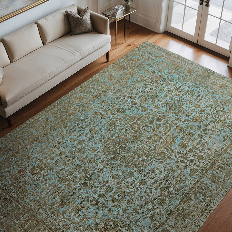 Alfombra Turca Vintage Sobre-teñida - 243 cm x 332 cm - K0066718