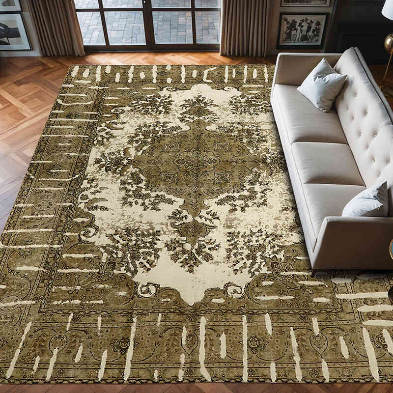 El Dokuma Vintage Halı - 306 cm x 398 cm - K0066730
