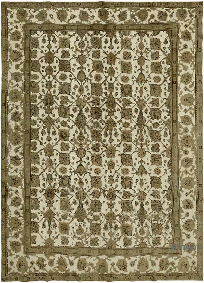 Vintage Hand-Knotted Oriental Rug - 9' 2" x 12' 4" (110" x 148") - K0066736