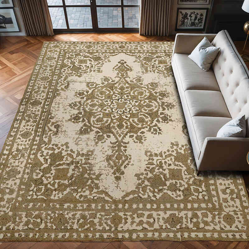 El Dokuma Vintage Halı - 293 cm x 380 cm - K0066737