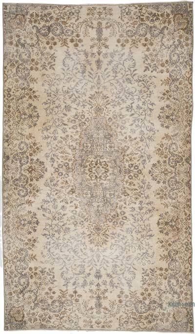 Vintage Turkish Hand-Knotted Rug - 5' 6" x 9' 5" (66" x 113")