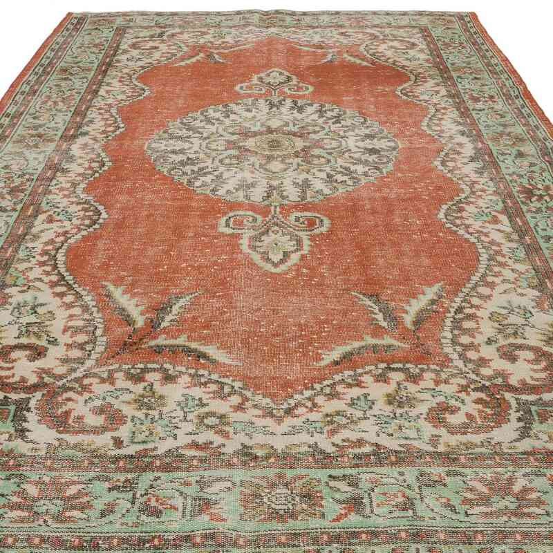 Vintage Turkish Hand-Knotted Rug - 6' 4" x 10' 1" (76" x 121") - K0066775