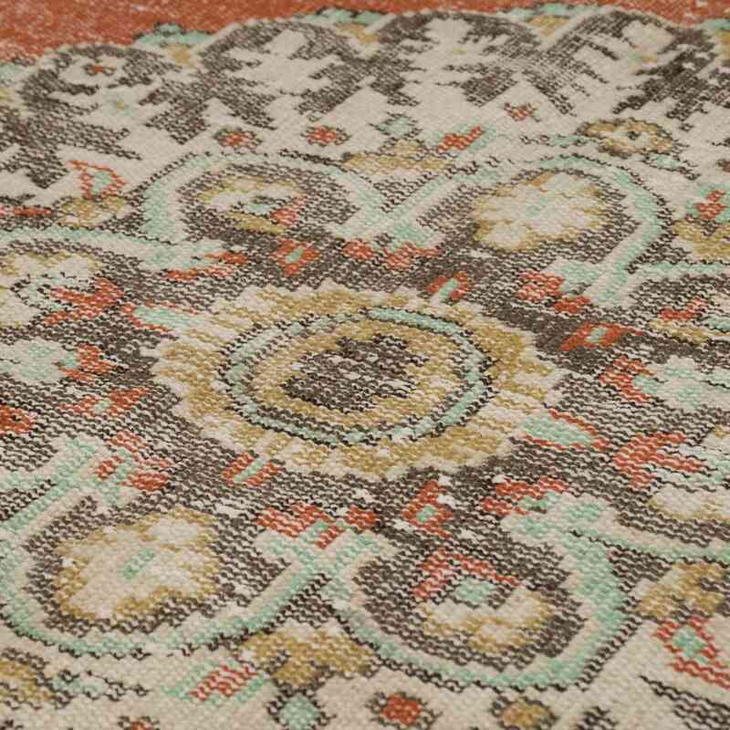 Vintage Turkish Hand-Knotted Rug - 6' 4" x 10' 1" (76" x 121") - K0066775