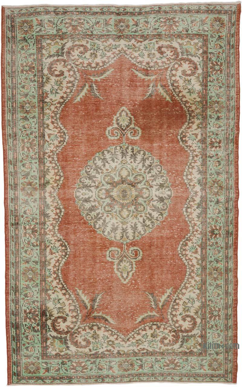 Vintage Turkish Hand-Knotted Rug - 6' 4" x 10' 1" (76" x 121") - K0066775