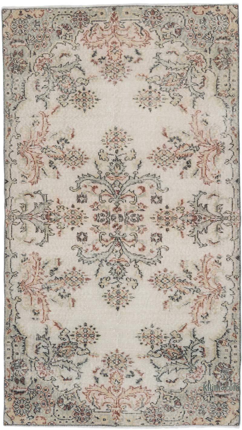 El Dokuma Vintage Halı - 117 cm x 208 cm - K0066782