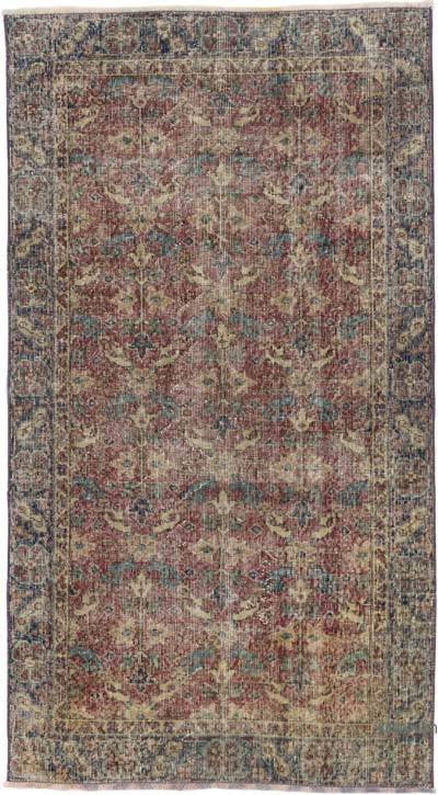 Vintage Turkish Hand-Knotted Rug - 3' 6" x 6' 5" (42" x 77")