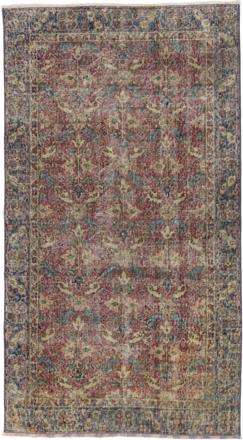 El Dokuma Vintage Halı - 107 cm x 195 cm - K0066785