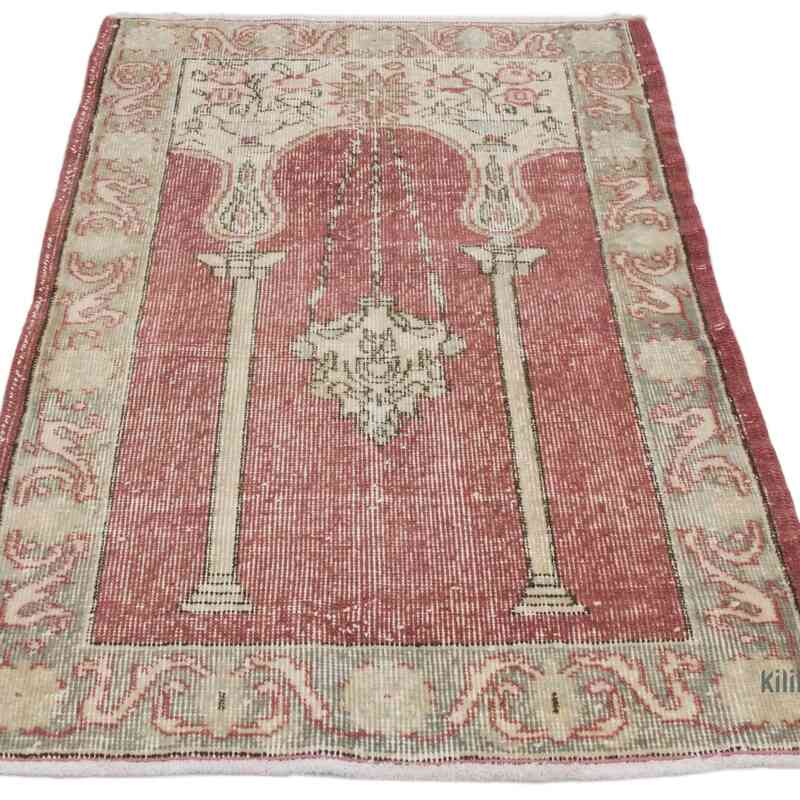 Vintage Turkish Hand-Knotted Rug - 2' 7" x 4'  (31" x 48") - K0066794