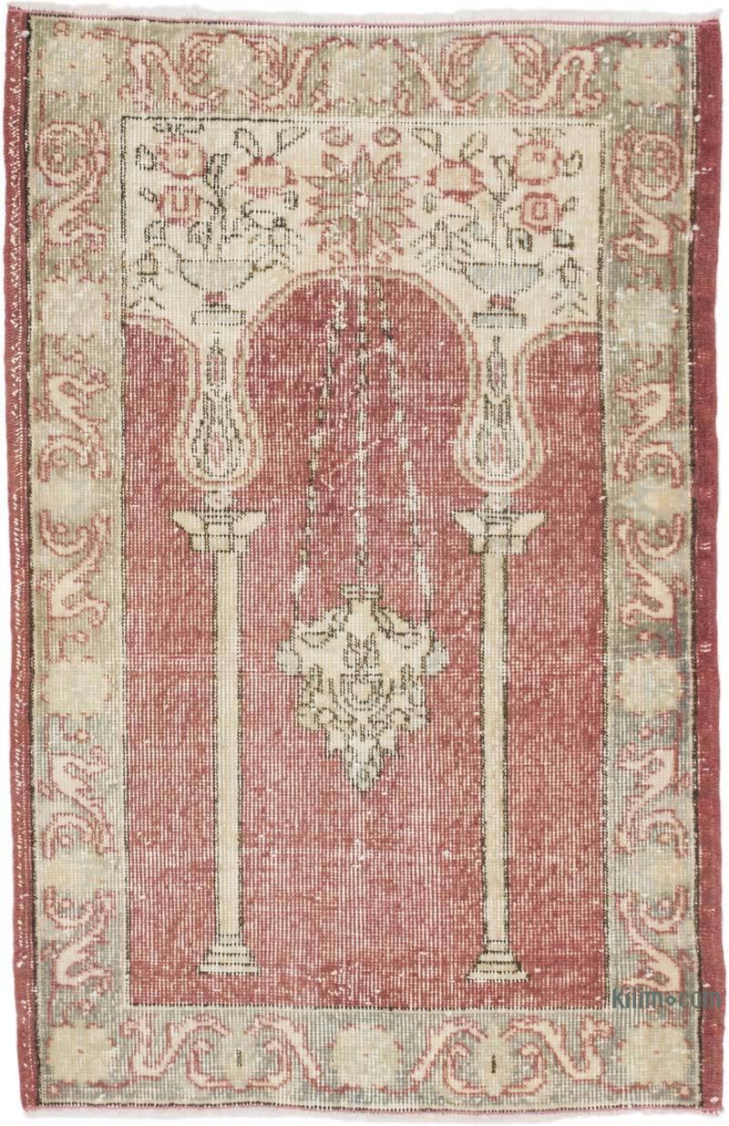 Vintage Turkish Hand-Knotted Rug - 2' 7" x 4'  (31" x 48") - K0066794