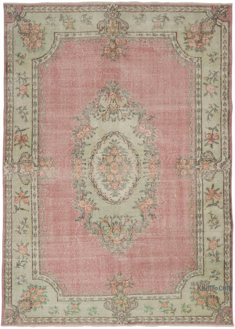Vintage Turkish Hand-Knotted Rug - 6' 9" x 9' 2" (81" x 110") - K0066801