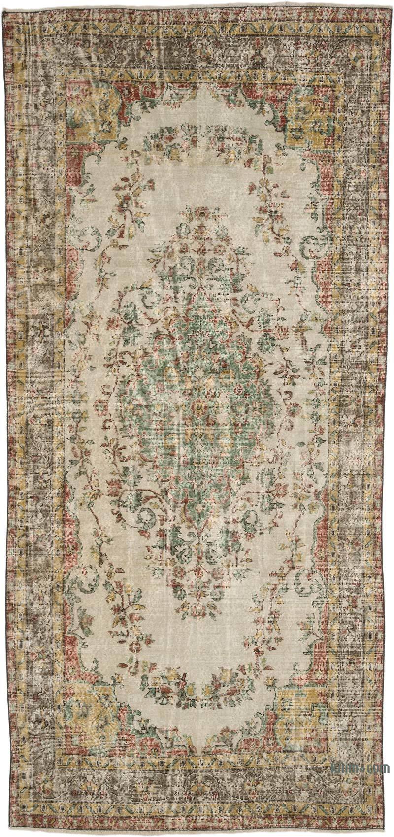 Vintage Turkish Hand-Knotted Rug - 5' 3" x 11'  (63" x 132") - K0066804