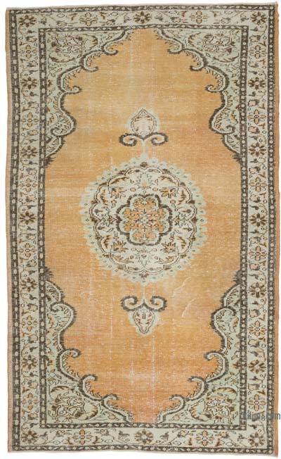 Vintage Turkish Hand-Knotted Rug - 5' 9" x 9' 5" (69" x 113")