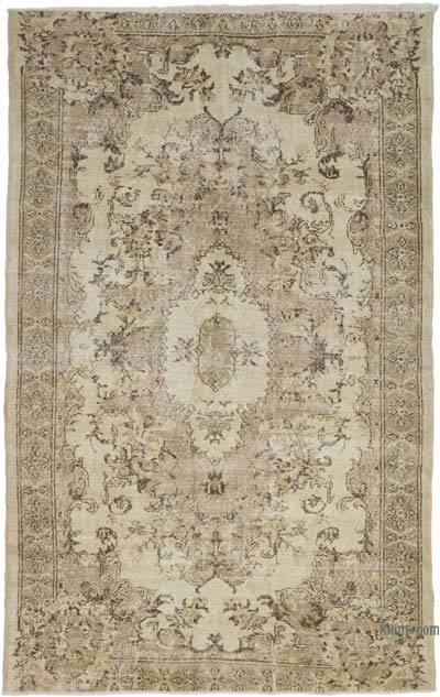 Vintage Turkish Hand-Knotted Rug - 5' 7" x 8' 10" (67" x 106")
