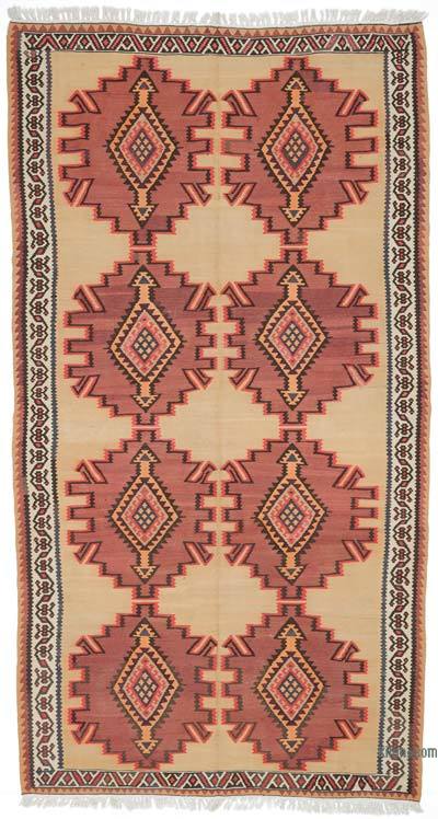 Vintage Kuba Kilim Rug - 5' 9" x 10' 8" (69" x 128")