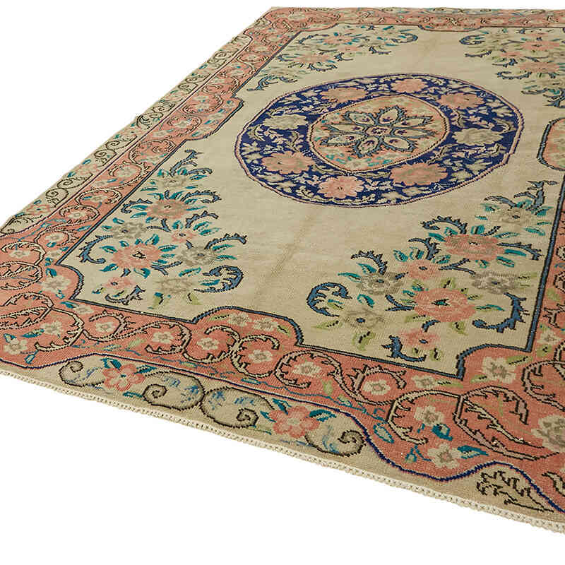 Vintage Hand-Knotted Oriental Rug - 7' 10" x 10' 10" (94" x 130") - K0066885