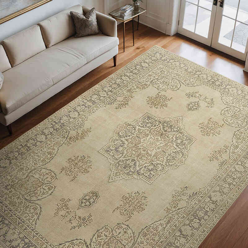 Vintage Hand-Knotted Oriental Rug - 8' 2" x 11' 11" (98" x 143") - K0066886
