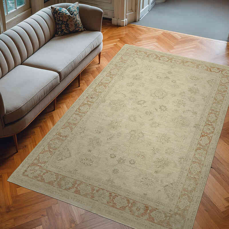 El Dokuma Vintage Halı - 196 cm x 295 cm - K0066907