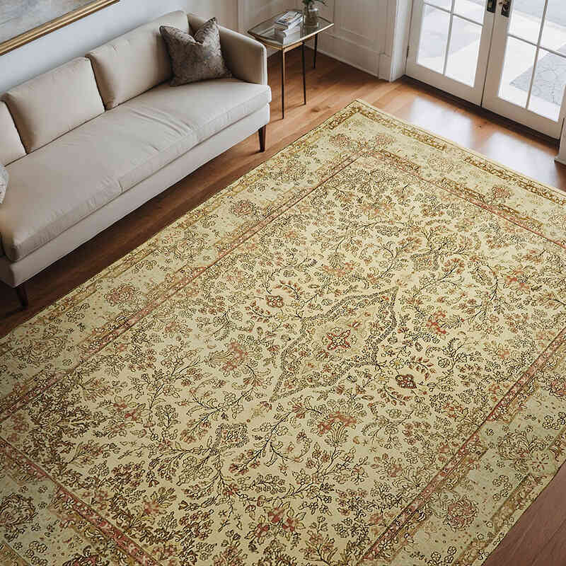 Vintage Hand-Knotted Oriental Rug - 8' 8" x 11' 11" (104" x 143") - K0066924