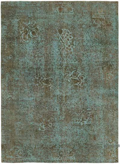 Boyalı El Dokuma Vintage Halı - 245 cm x 330 cm