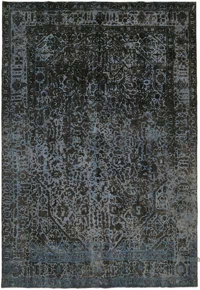 Boyalı El Dokuma Vintage Halı - 244 cm x 353 cm