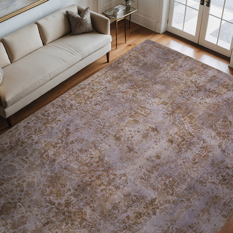 Boyalı El Dokuma Vintage Halı - 248 cm x 321 cm - K0066941