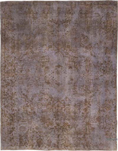 Boyalı El Dokuma Vintage Halı - 248 cm x 321 cm