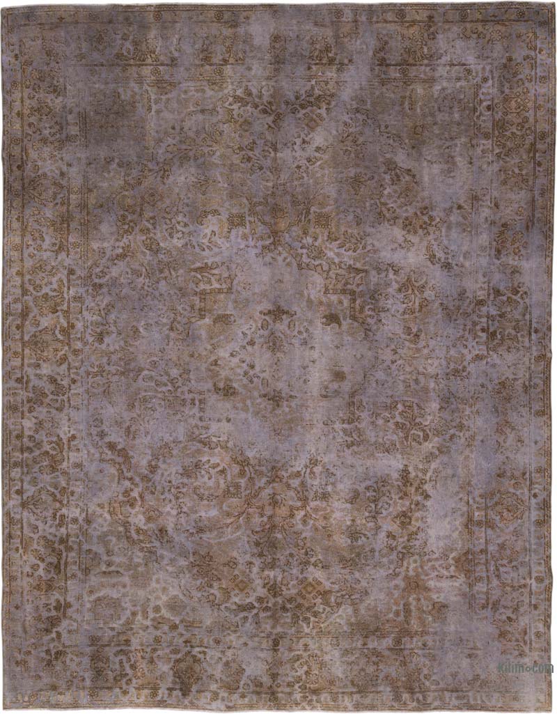 Boyalı El Dokuma Vintage Halı - 248 cm x 321 cm - K0066941