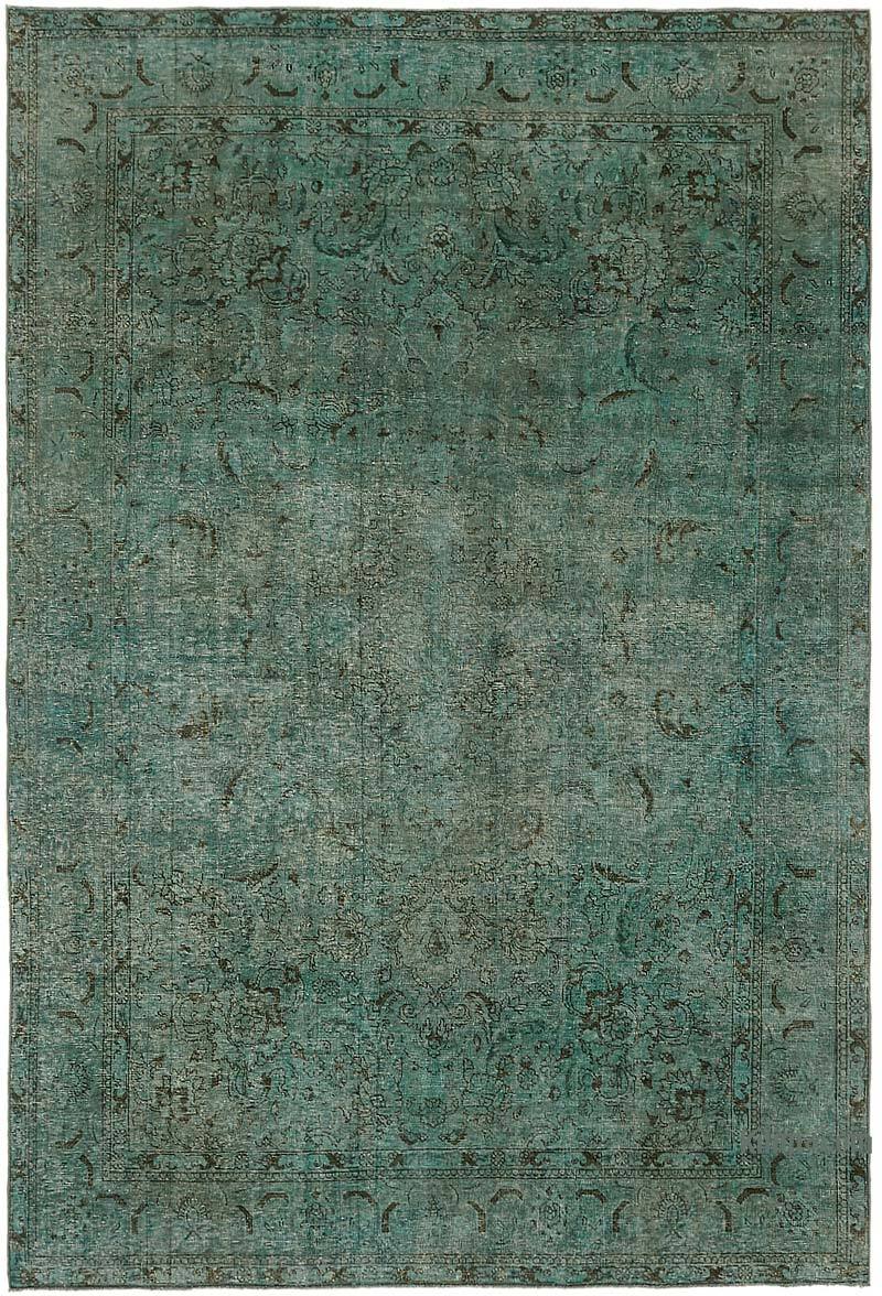 Over-dyed Vintage Hand-Knotted Oriental Rug - 7' 3" x 10' 11" (87" x 131") - K0066945