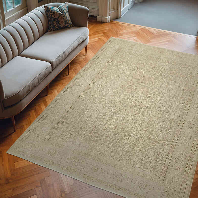 Vintage Hand-Knotted Oriental Rug - 6' 11" x 9' 5" (83" x 113") - K0066955