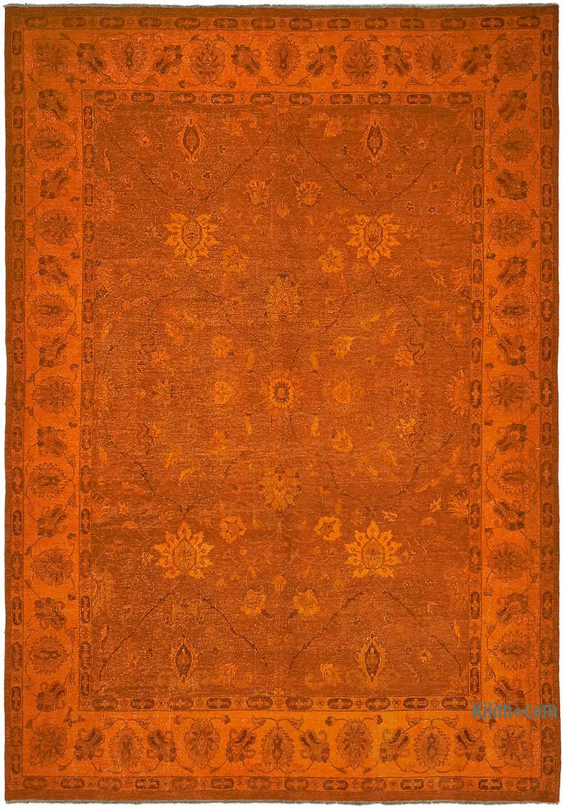 Over-dyed Vintage Hand-Knotted Oriental Rug - 8' 9" x 12' 2" (105" x 146") - K0066972