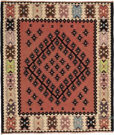 Alfombra Vintage Sharkoy Kilim - 128 cm x 145 cm