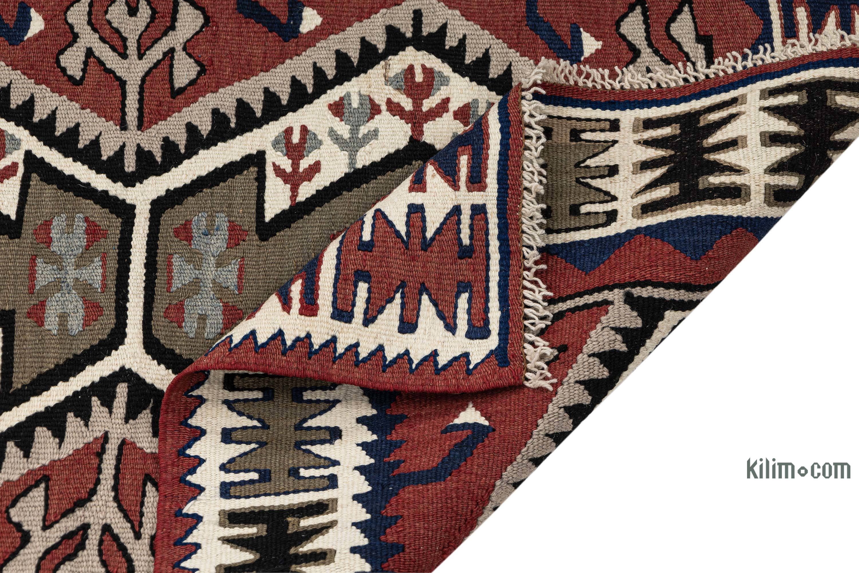 K0067017 Vintage Adana Kilim Rug - 3' 2 x 7' 5 (38 x 89)