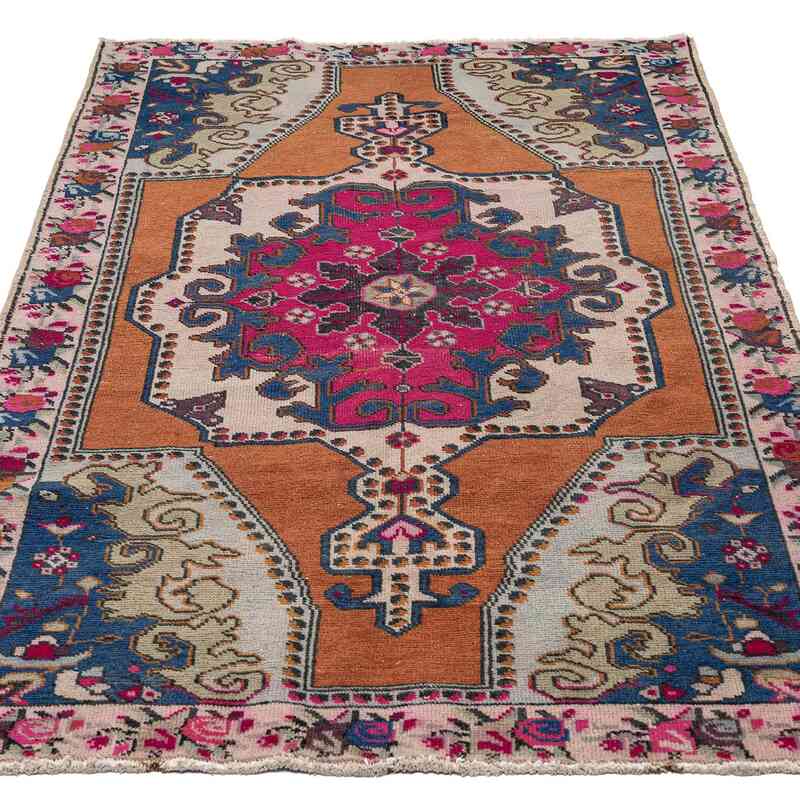 Alfombra Vintage Turca Anudada a Mano - 140 cm x 240 cm - K0067027
